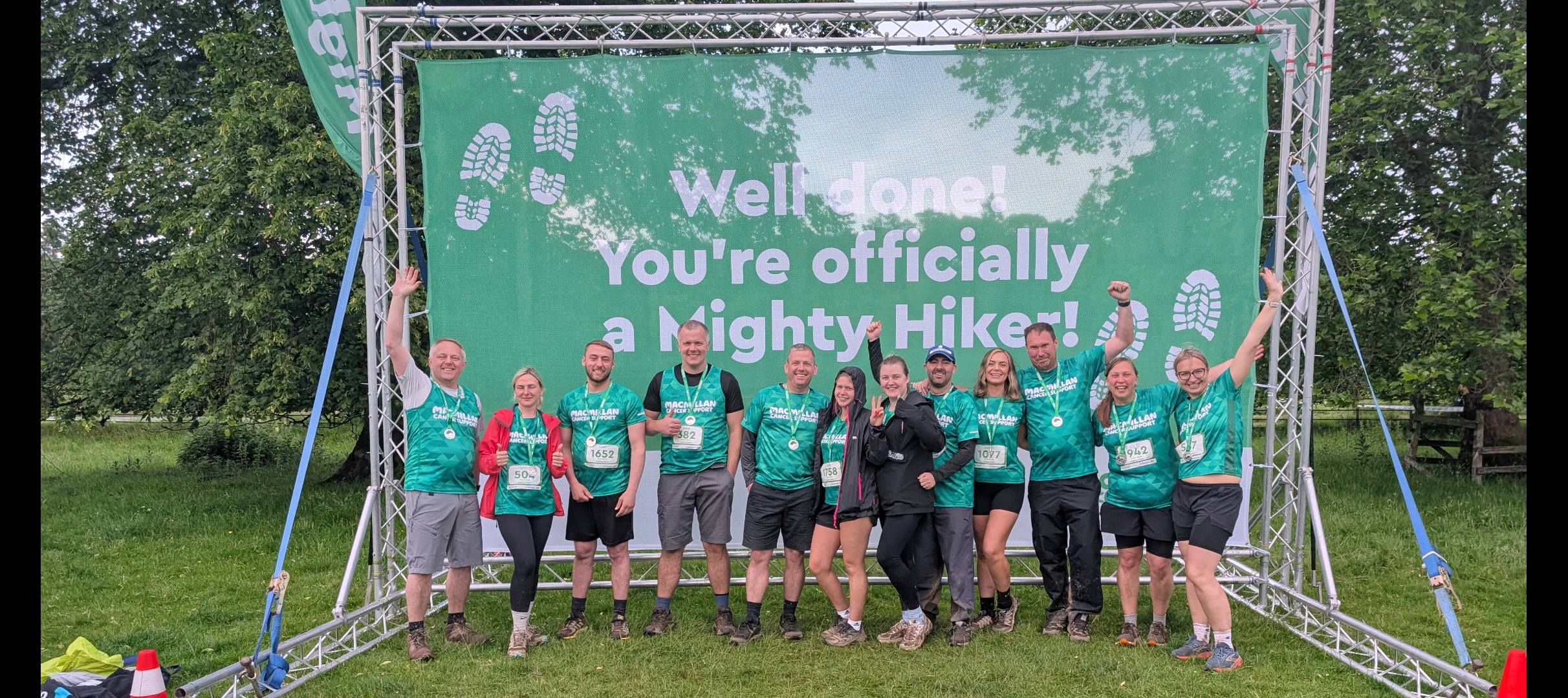 JZ Flowers Team Conquers the Macmillan Mighty Hike